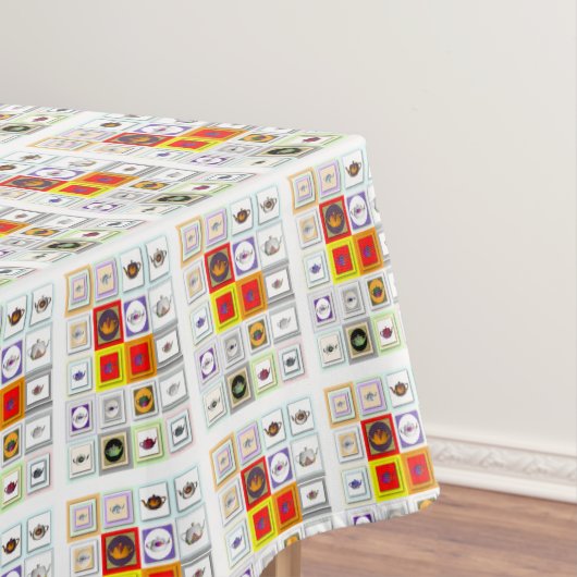 ティータイムのティーポット テーブルクロス (インサイチュ)