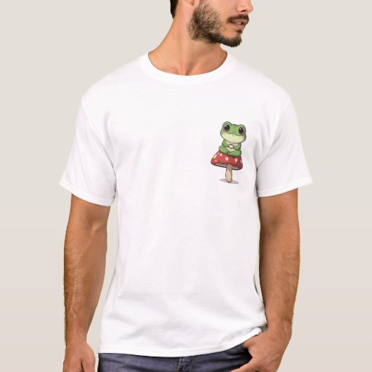 ティータイムのヒキガエル Tシャツ (正面)