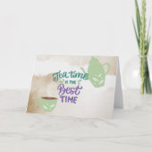 ティータイムは最高の時間 ブランクカード カード (正面)