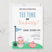 ティータイムまたはティータイムジェンダーの表示招待状 招待状 (正面)