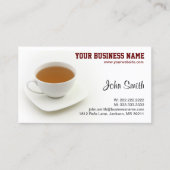 ティータイムアフタヌーンティーショップ 名刺 (正面)