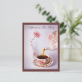 ティータイムアフタヌーンティーパーティー インビテーションポストカード (スタンド正面)