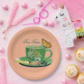 ティータイムカップ&ソーサー紙プレート ペーパープレート (パーティー)