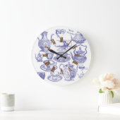 ティータイムクロック ラージ壁時計 (ホーム)