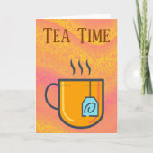 ティータイムグリーティングカード カード (正面)