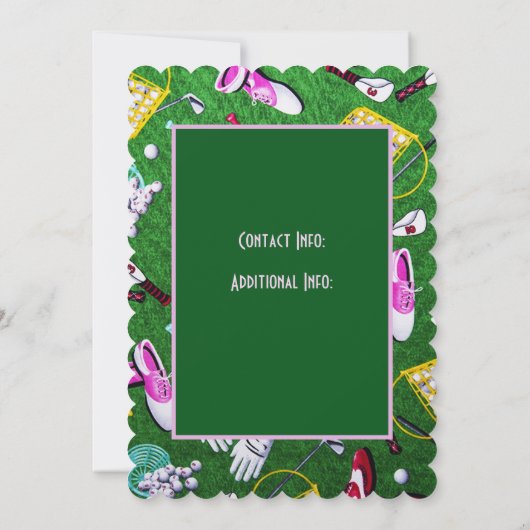 ティータイムゴガーリールフグリーントーナメント 招待状 (裏面)