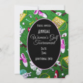 ティータイムゴガーリールフトーナメントブラック 招待状 (正面)