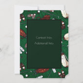 ティータイムゴルフトーナメントグリーン招待状 招待状 (裏面)