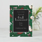 ティータイムゴルフトーナメント招待状 招待状 (スタンド正面)