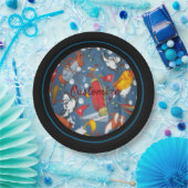 ティータイムゴルフパターン2 ペーパープレート (パーティー)