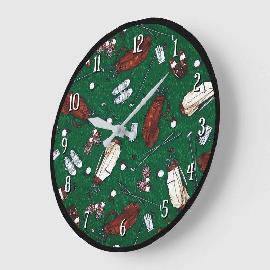 ティータイムゴルフ ラージ壁時計 (傾斜)