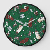 ティータイムゴルフ ラージ壁時計 (正面)