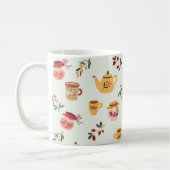 ティータイムシームレスパターン コーヒーマグカップ (左)
