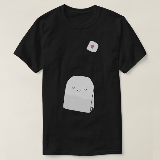 ティータイムスリーピングティーバッグ Tシャツ (デザイン正面)