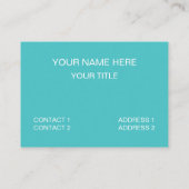 ティータイムティーカップティーラバーティー 名刺 (裏面)