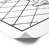 ティータイムティーパーティーQuaint DIYカラーリングポスター ポスター (角)