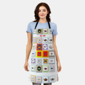 ティータイムティーポット エプロン (着用した状態)