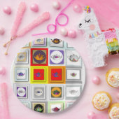 ティータイムティーポット ペーパープレート (パーティー)