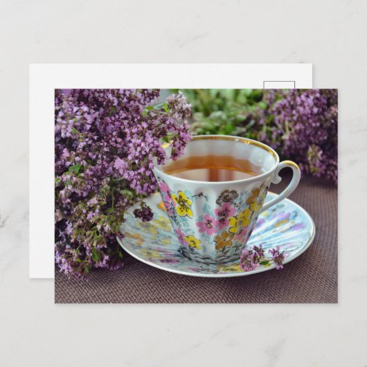 ティータイムティールームポストクロス用はがき ポストカード (正面/裏面)