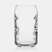 ティータイムニャータイム – かわいい猫とお茶のデザイン ガラス缶 (左)