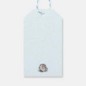 ティータイムニャータイム – かわいい猫とお茶のデザイン ギフトタグ (裏面)