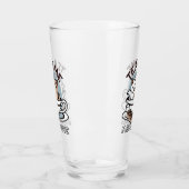 ティータイムニャータイム – かわいい猫とお茶のデザイン タンブラーグラス (左)