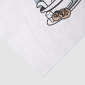 ティータイムニャータイム – かわいい猫とお茶のデザイン 薄葉紙 (詳細)