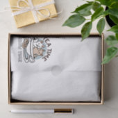 ティータイムニャータイム – かわいい猫とお茶のデザイン 薄葉紙 (ギフト)