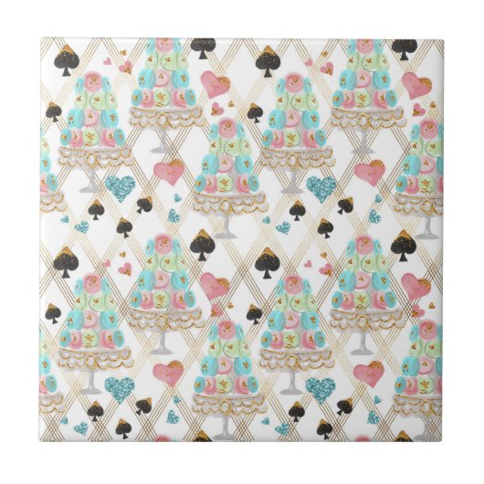 ティータイムパターン タイル (正面)