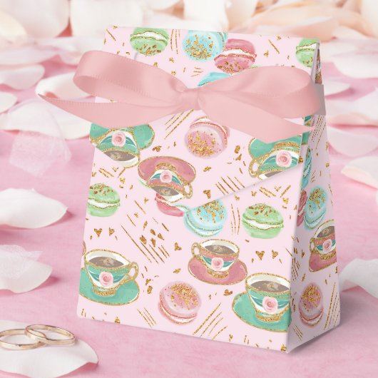 ティータイムパターン フェイバーボックス (ウェディング)