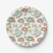 ティータイムパターン ペーパープレート (正面)