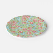 ティータイムパターン ペーパープレート (アングル)