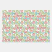 ティータイムパターン ラッピングペーパーシート (正面3)