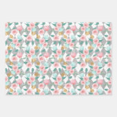 ティータイムパターン ラッピングペーパーシート (正面3)