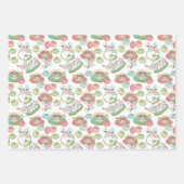 ティータイムパターン ラッピングペーパーシート (正面)