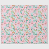 ティータイムパターン ラッピングペーパー (フラット)