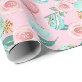 ティータイムパターン ラッピングペーパー (ロールコーナー)