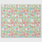 ティータイムパターン ラッピングペーパー (フラット)