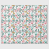 ティータイムパターン ラッピングペーパー (フラット)