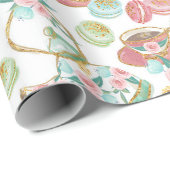 ティータイムパターン ラッピングペーパー (ロールコーナー)