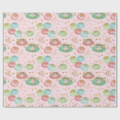 ティータイムパターン ラッピングペーパー (フラット)