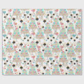 ティータイムパターン ラッピングペーパー (フラット)