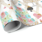 ティータイムパターン ラッピングペーパー (ロールコーナー)