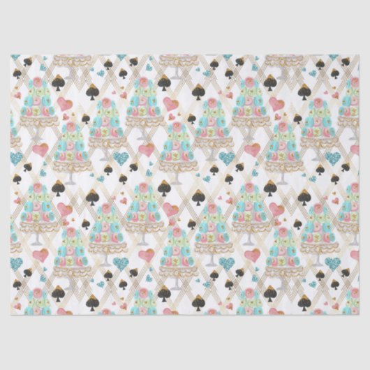 ティータイムパターン 薄葉紙 (正面)