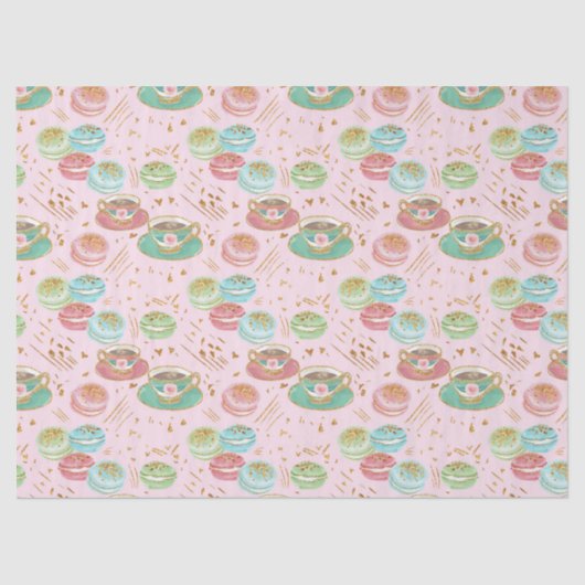ティータイムパターン 薄葉紙 (正面)