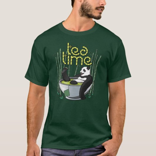 ティータイムパンダ Tシャツ (正面)