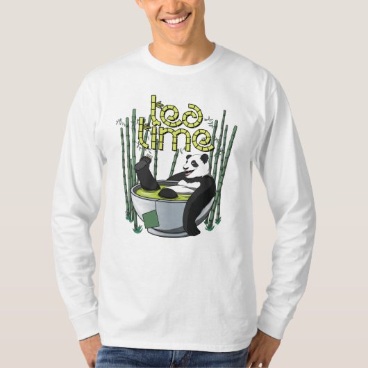 ティータイムパンダ Tシャツ (正面)
