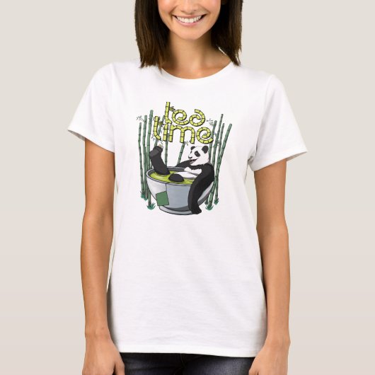 ティータイムパンダTシャツ Tシャツ (正面)