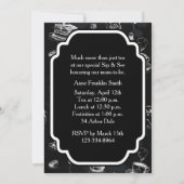 ティータイムブラック 招待状 (裏面)