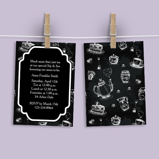 ティータイムブラック 招待状